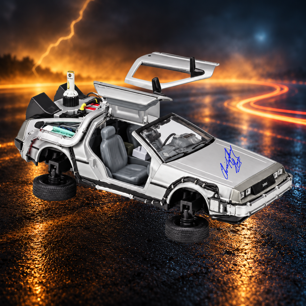 Autographed 88MPH DeLorean (Christopher Lloyd)