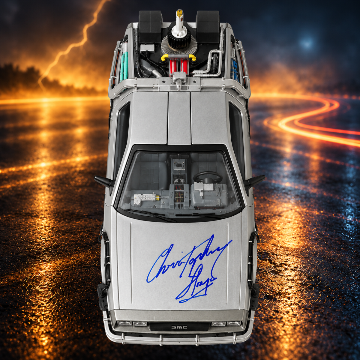 Autographed 88MPH DeLorean (Christopher Lloyd)