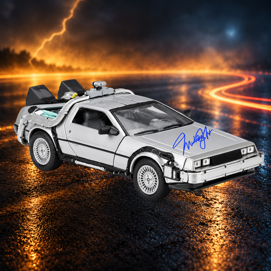 Autographed 88MPH DeLorean (Michael J. Fox)