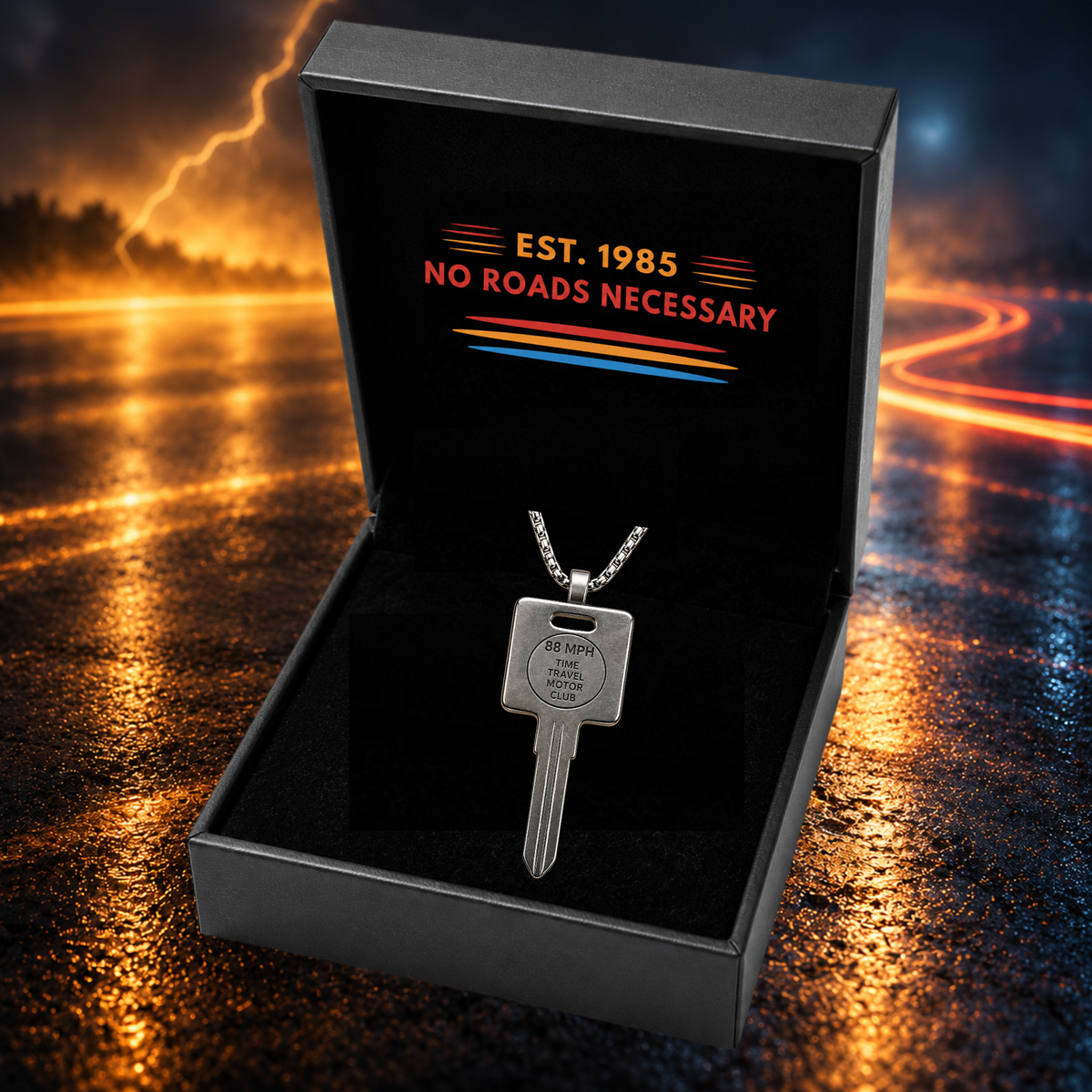 88MPH DeLorean Key Necklace